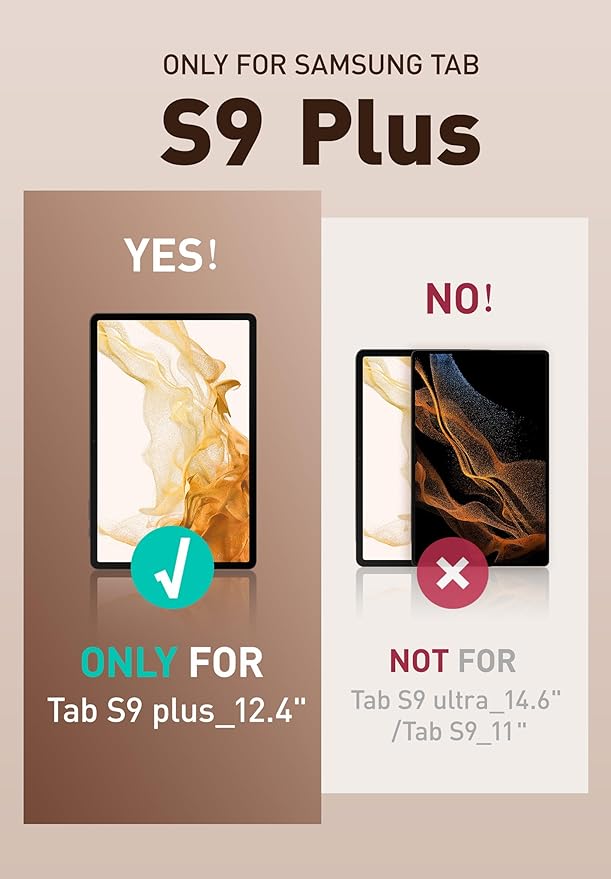 SUPCASE for Samsung Galaxy Tab S10 Plus 12.4 Inch (2024) Case with Stand, [Unicorn Beetle Pro] [Built-in Screen Protector & S Pen Holder] Rugged Protective Tablet Cover for Galaxy Tab S9 Plus, Black