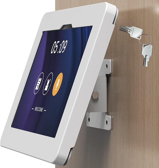 Tablet Wall Mount Compatible with Samsung Galaxy 10.5" Tab A8 Anti-Theft Lock Adjustable BSW101WG