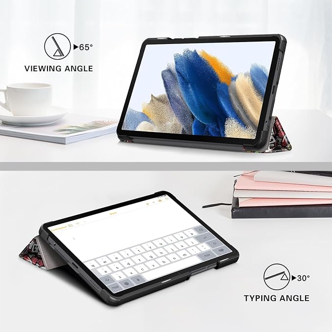 Case for Samsung Galaxy Tab A9 8.7 Inch 2023 SM-X110/X115/X117 Tablet,Slim Lightweight Stand PC Cover for Galaxy Tab A9 Tablet,Graffiti