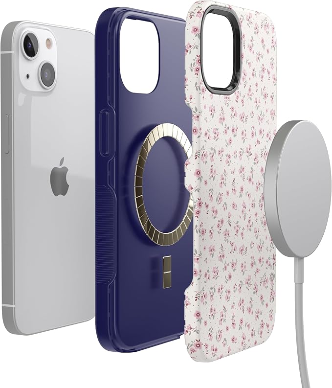 Casely iPhone 14 Case | Cottage Charm | Cottagecore | Compatible with MagSafe | Bold Protective Design