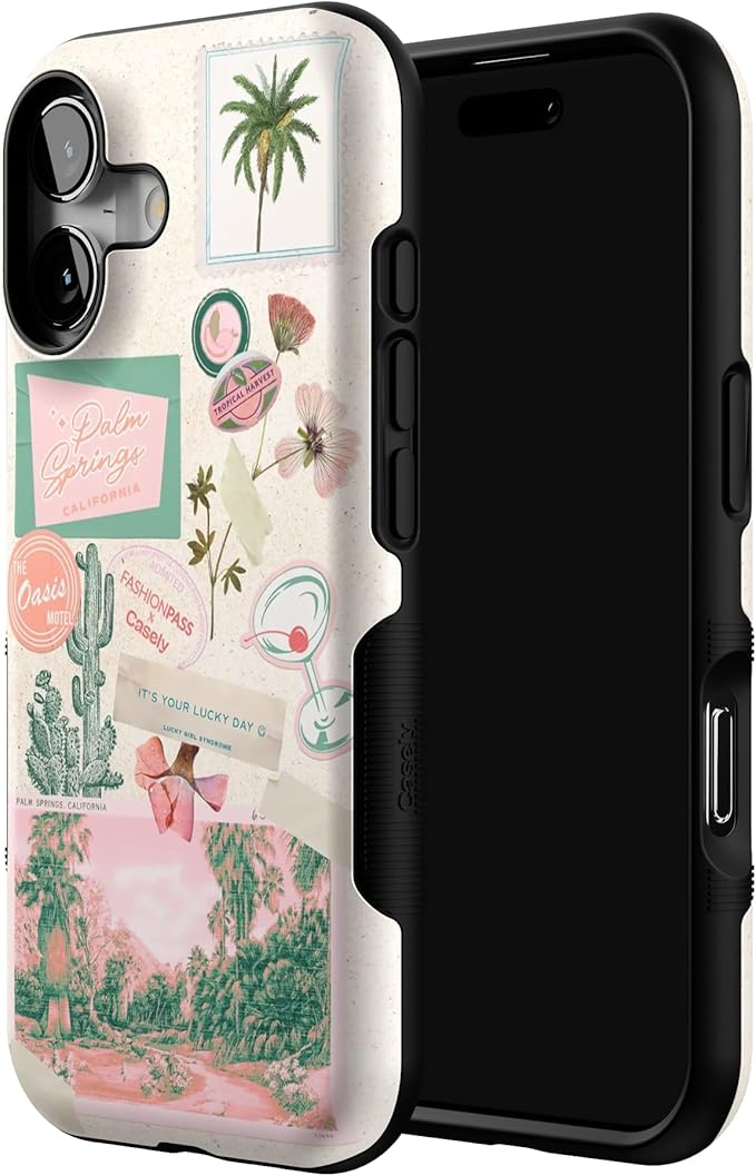 Casely iPhone 17 Case | Vintage Vacay | FashionPass x Casely | Bold Protective Design | Compatible with MagSafe