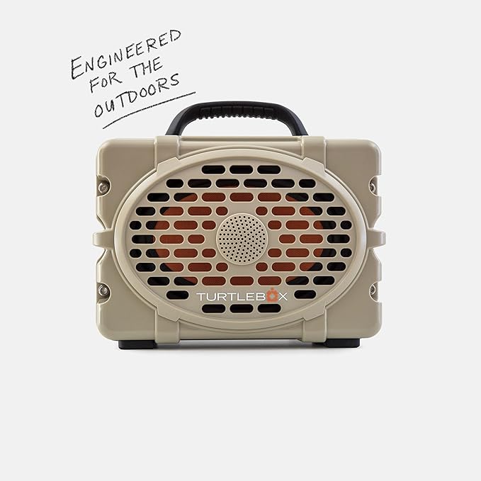 Turtlebox Original Gen 3: Portable Outdoor Bluetooth Speaker – Ultra-Loud (120dB), Waterproof (IP67), Rugged, Impact-Resistant, 3-Day Battery | Party Mode: Unlimited Pairing Stereo, Tan/Camo