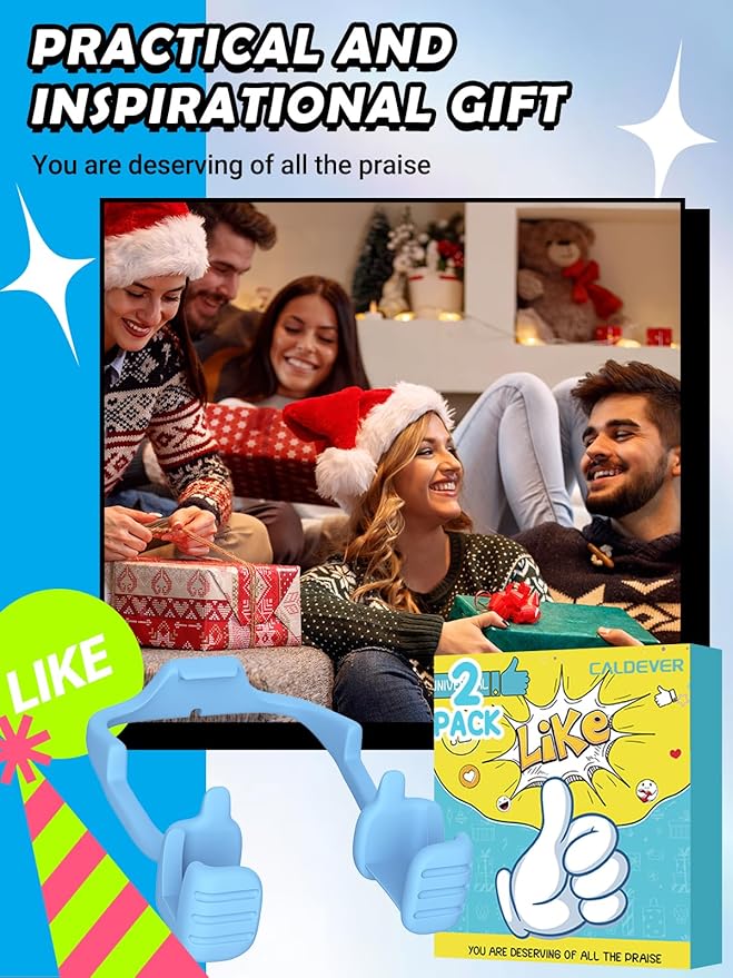 Stocking Stuffers for Teens Girls Kids Women Men Adults: Thumbs Up Lazy Phone Stand Tablet Stand for iPad Cell Phone Holder Teen Girl Gifts Trendy Stuff Gifts for Christmas for Boys Wife Funny Gadgets
