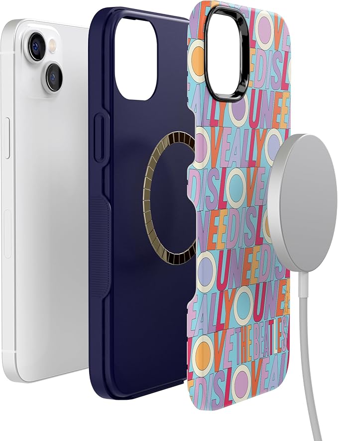 Casely iPhone 14 Case | Beatles | All You Need is Love | Compatible with MagSafe | Bold Protective Design