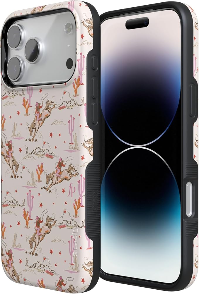 Casely iPhone 17 Pro Case | Cowgirl Canyon | FashionPass x Casely | Compatible with MagSafe | Bold Protective Design