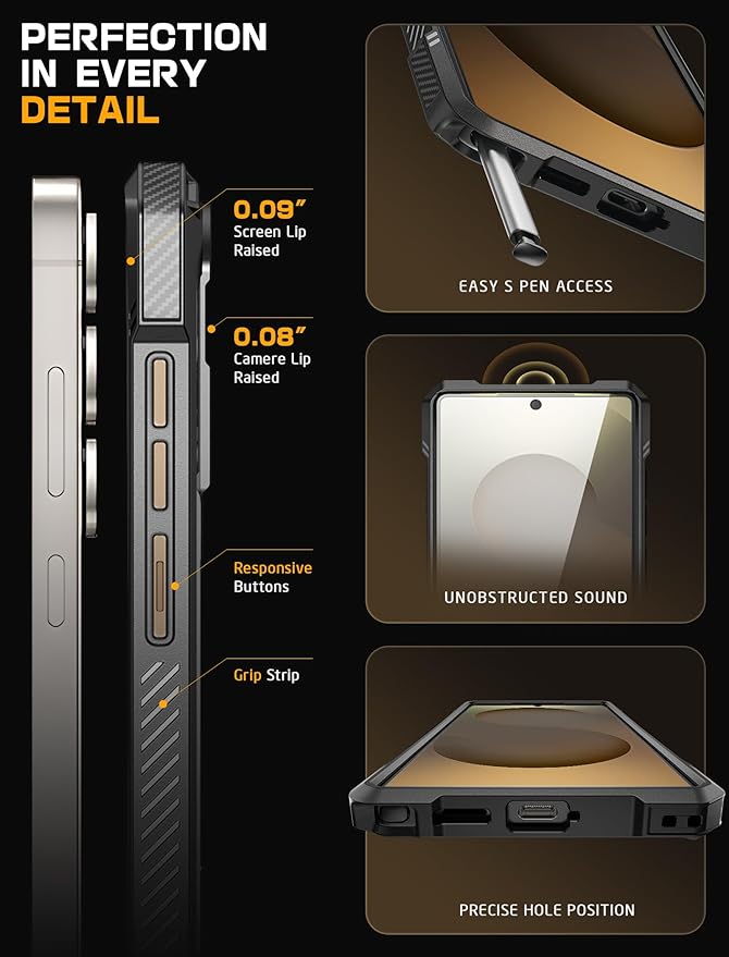 SUPCASE for Samsung Galaxy S25 Ultra Case with Stand (Unicorn Beetle Grip), [S Pen Friendly] [Compatible with MagSafe] [Military-Grade Protection] Magnetic Translucent Back Phone Case, Desert