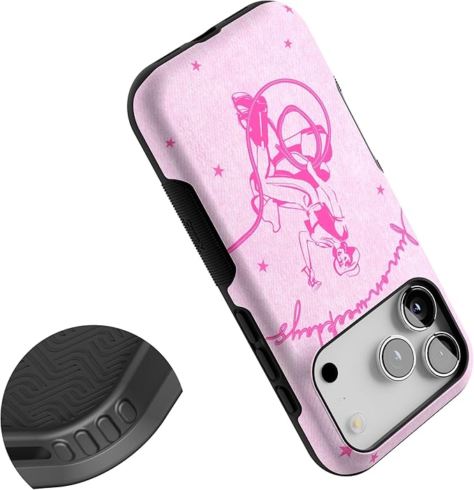 Casely iPhone 17 Pro Case | Denim Cowgirl | Fun on Weekdays | Bold Protective Design | Compatible with MagSafe