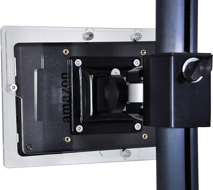 TABcare Security Anti-Theft Acrylic VESA Enclosure for Amazon Tablet with Free Wall Mount Kit (Clear, Fire HD 8 2016/2017/2018)