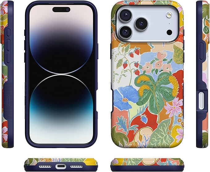 Casely iPhone 17 Pro Case | Botanical Blooms | Floral Patchwork | Compatible with MagSafe | Bold Protective Design