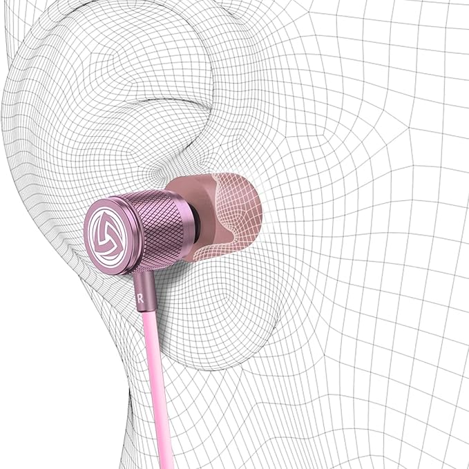 LUDOS Ultra USB C Headphones for iPhone 16 15 Pro Max Plus iPad Pro, 5 Years Warranty, Magnetic USB-C Earbuds for Samsung Galaxy S24 S23 Ultra S22 S21 FE S20 A55 A54 A53, USB Type C Earphones - Pink