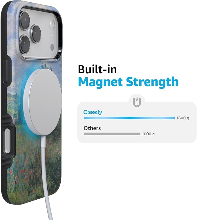 Casely iPhone 17 Pro Case | Monet's View | The Met Museum | Compatible with MagSafe | Bold Protective Design
