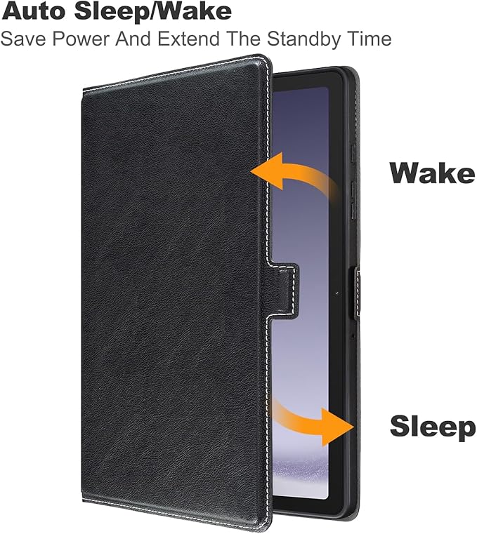 for Samsung Galaxy Tab A9 Plus Case,Ultra Slim Magnetic Cover for Galaxy Tab A9+ 5G Tablet Case,Black