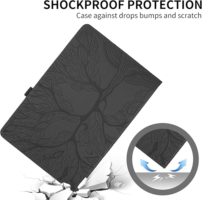 Rotating Case for Lenovo Tab M11 / Tab K11 LTE 11 Inch 2024 (TB330FU) PU Leather 360° Degree Rotation Multi-Angle Cover Lightweight swiveling Flip Stand with Pen Holder-Black