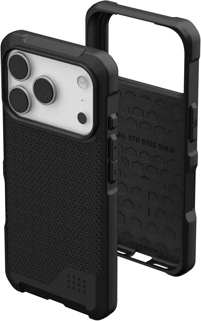 URBAN ARMOR GEAR UAG Designed for iPhone 17 Pro Case Metropolis LT - Compatible with MagSafe Military Grade Protective Cover, Kevlar Black