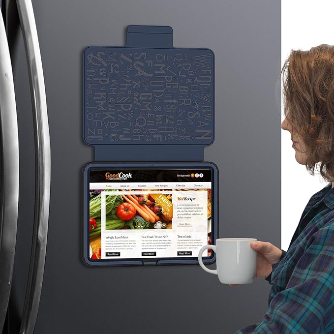 Magnetic A16 Case for iPad 10.9 Inch Case iPad 11th/10th Generation(A16)Slim with Strong Magnetic Pen Holder[Auto Sleep/Wake]Cover 11th/10th Gen Absorbing Pad Stand,Card Slot,Business Navy Blue