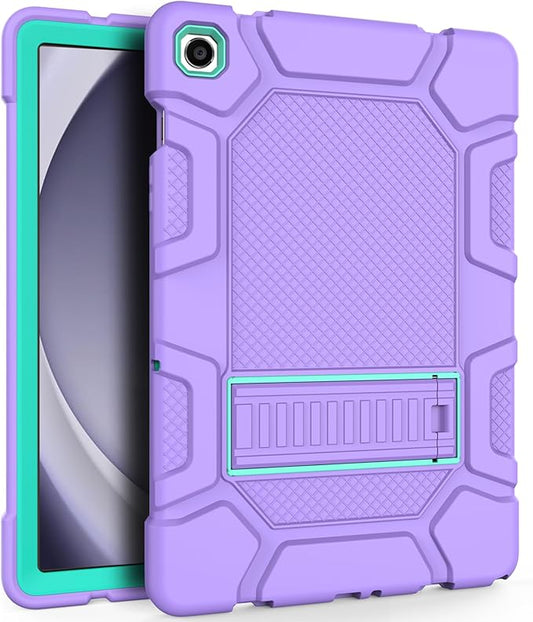 Rantice Shockproof Rugged Cover for Samsung Galaxy Tab A9+ 10.9 Inch, Purple+Green Case with Kickstand, 2023 Model (SM-X210/X216/X218)