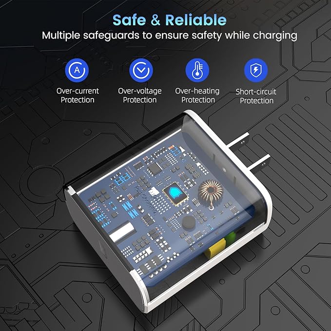 45W Super Fast Charger Type C, [2 Pack] 45 Watt USB-C Charger PD/PPS Wall Charging Block for Samsung Galaxy S25 Ultra/S24/S23 Ultra/S23+/S22 Ultra/S22+/S20 Ultra, Tab S8(White, with 2X 6.6ft Cable)