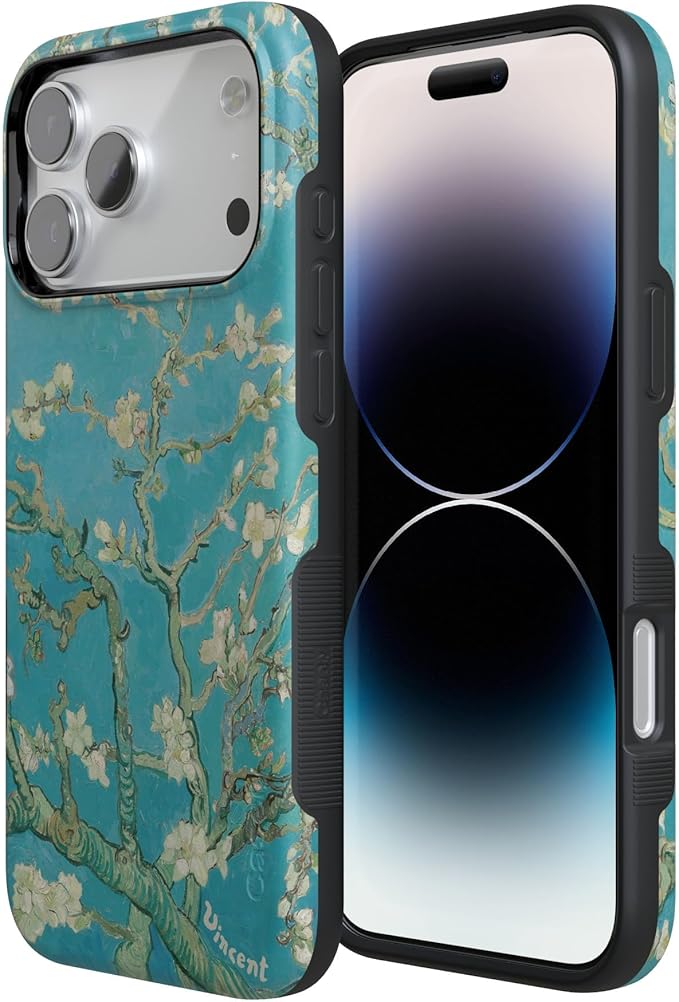 Casely iPhone 17 Pro Case | Van Gogh | Almond Blossom Floral | Compatible with MagSafe | Bold Protective Design