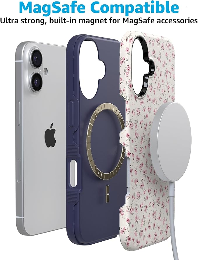 Casely iPhone 17 Case | Cottage Charm | Cottagecore | Compatible with MagSafe | Bold Protective Design