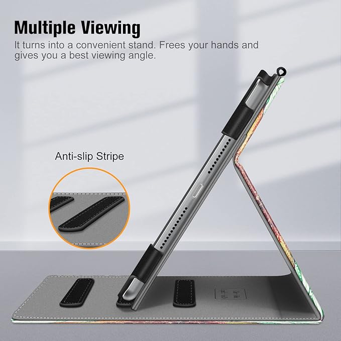 Fintie Case for iPad 9th / 8th / 7th Generation (2021/2020/2019) 10.2 Inch - [Corner Protection] Multi-Angle Viewing Stand Cover with Pocket & Pencil Holder, Auto Sleep Wake, Love Tree