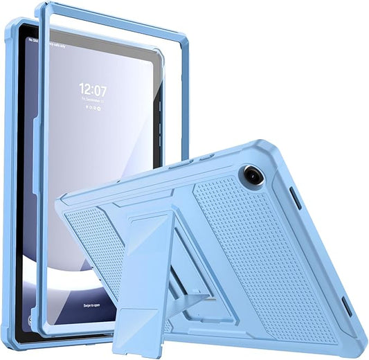 MoKo Case Fit Galaxy Tab A9 Plus 11-Inch 2023 (SM-X210/X216/X218), Shockproof Full Body Rugged Stand Back Cover Built-in Screen Protector Fit Galaxy Tab A9+ 11" 2023, Sunny Sky Blue