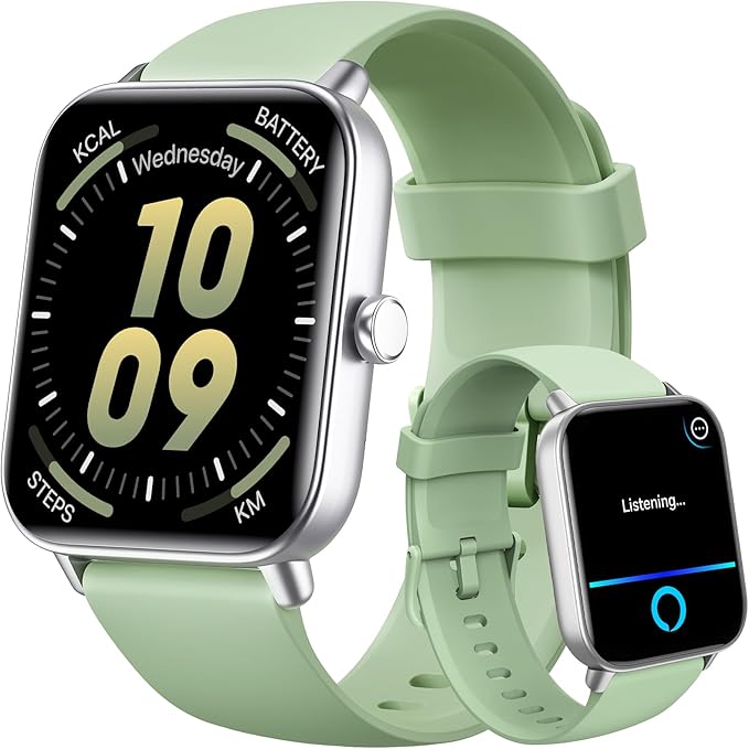 Gydom Smart Watch for Men Women, Alexa Built-in, 1.8" Smartwatch with Heart Rate/SpO2/Sleep Monitor, IP68 Waterproof Fitness Tracker, Bluetooth Call (Answer/Make) for Android iPhone, 101+ Sport Mode