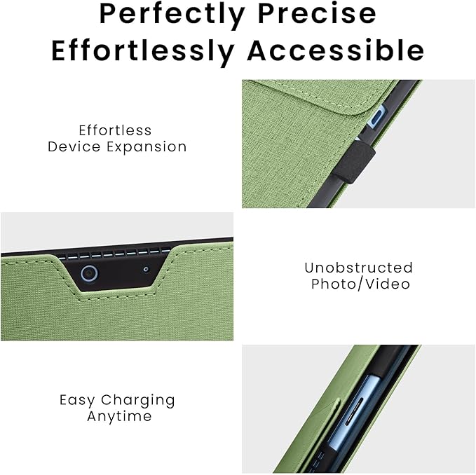 Omnpak Microsoft Surface Pro 11/10/9 Case, Lightweight Protective, Multiple Angle, Stylus Holder, Designed for Surface 11th Edition AI 2024/Pro 9 5G 13" 2022, Compatible with Type Cover Keyboard