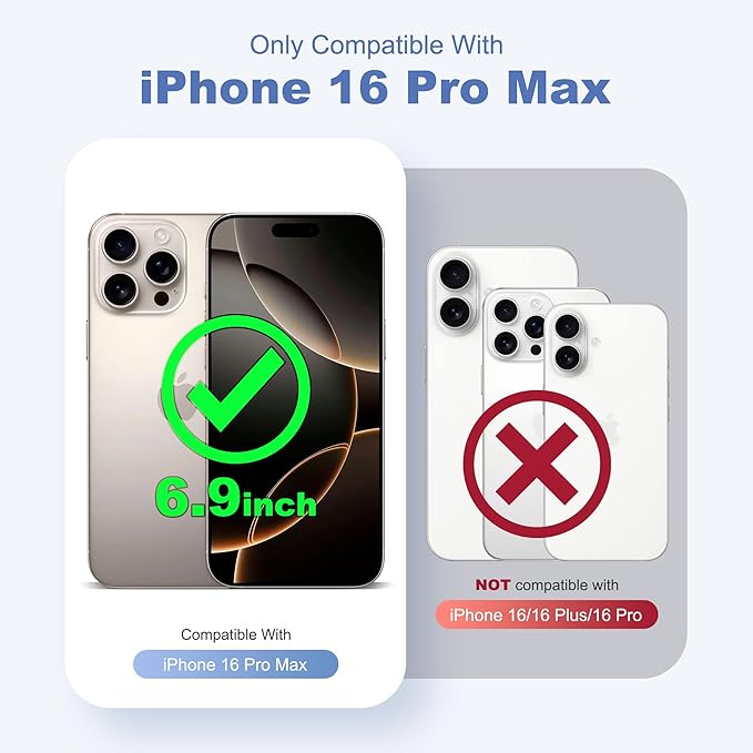 Compatible with iPhone 16 Pro Max Case with Invisible Magnetic 360°Spin Stand,Military-Grade Shockproof Protection [Compatible with Mag-safe] Non-slip Edge Translucent Case (6.9",Desert Brown)