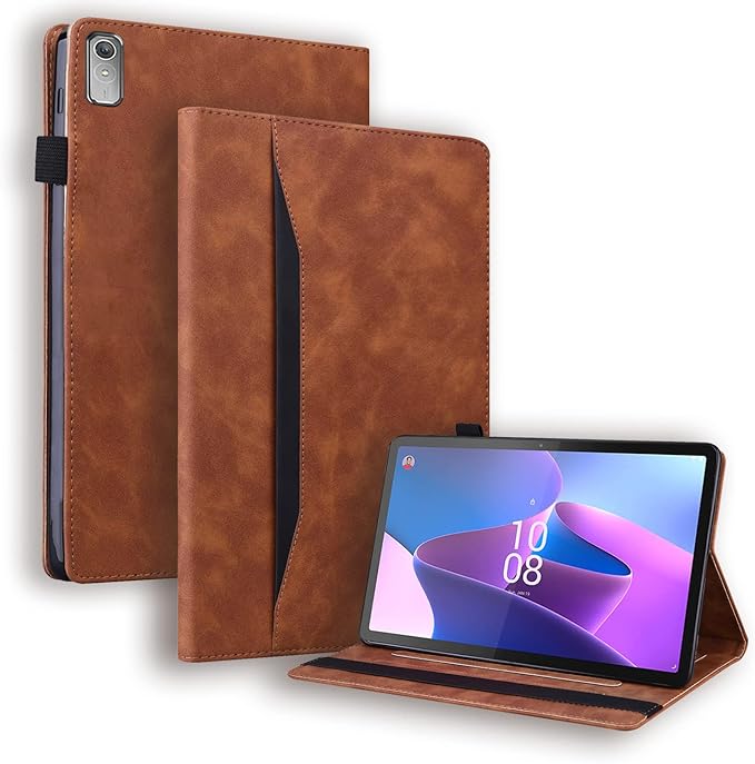 Case for Lenovo Tab P11 (2nd Gen) 11.5 inch/Pad Plus 2023 Magnetic PU Leather Folio Stand Shell Cover Foldable Card Holder Multi-Angle Lenovo Tab P11 Gen2 Tablet 2023 11.5",Brown