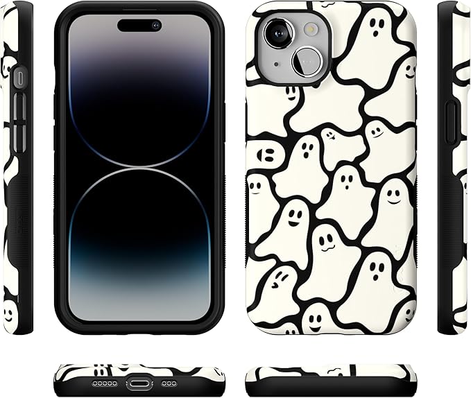 Casely iPhone 14 Case | Don't Ghost Me | Halloween | Compatible with MagSafe | Bold Protective Design