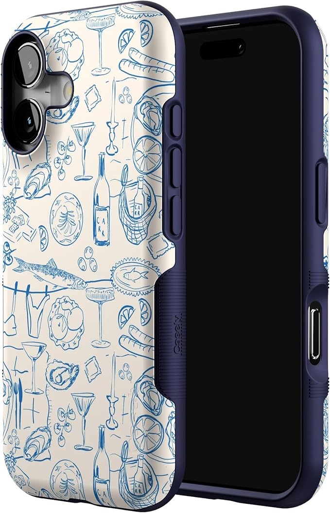 Casely iPhone 17 Case | Amalfi Aperitivo | Dolce Vita | Bold Protective Design | Compatible with MagSafe