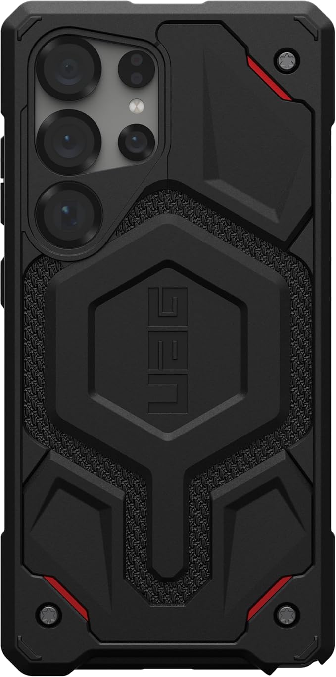 URBAN ARMOR GEAR UAG for Samsung Galaxy S25 Ultra Case 6.9" Monarch Pro - Compatible with Magnetic Charging Premium Rugged Military Drop Tested Protective Cover, Kevlar Black