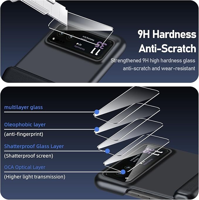 for Motorola Razr 2023 Case Full Body Cover & Magnetic Hinge Protection & Ultra Thin Matte PC Shockproof Phone Cover Smartphone Case for Moto Razr 2023 (Black)