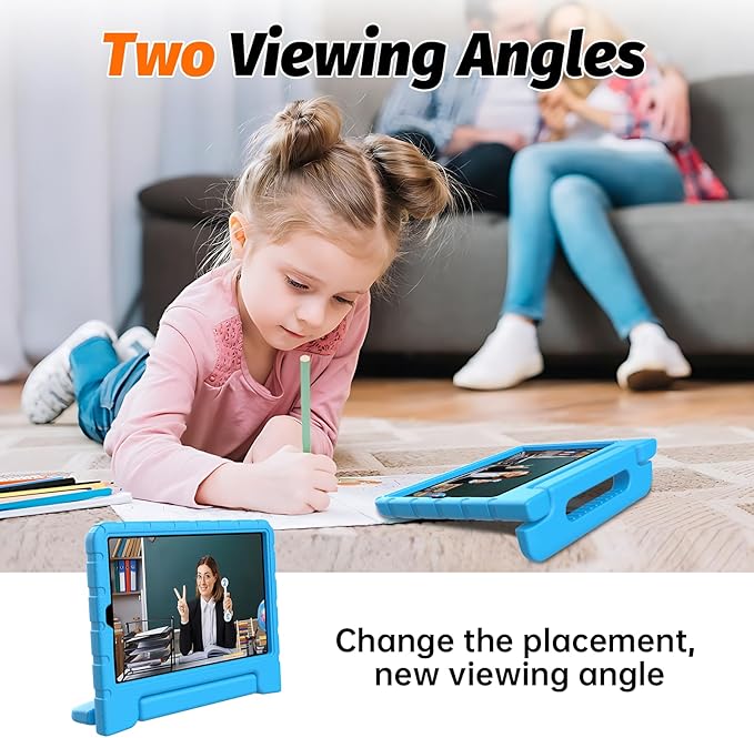 for Lenovo Tab M9 Case, New Kids Heavy Duty Cover with Convertible Handle Stand for Lenovo Tab M9 9.0 Inch 2023, Blue