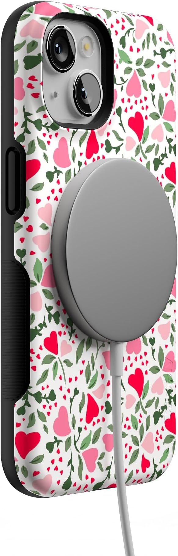 Casely iPhone 14 Case | Vines of Love | Floral Heart | Compatible with MagSafe | Bold Protective Design