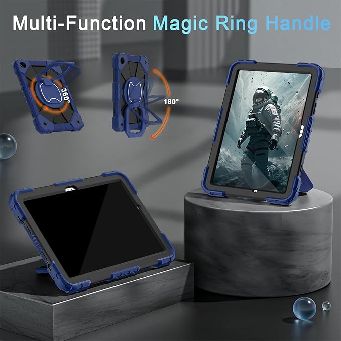 Case for Samsung Galaxy Tab A9 Plus 11 inch with Screen Protector/360° Rotating Stand/Pencil Holder,Military Grade Shockproof Tablet Case Galaxy Tab A9 Plus Cases (SM-X210/X216/X218)