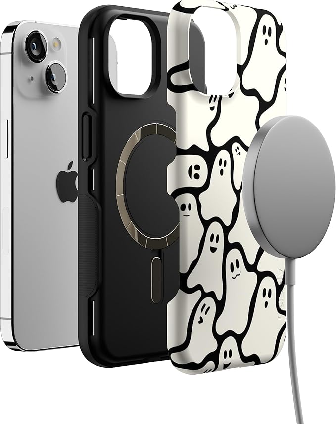 Casely iPhone 14 Case | Don't Ghost Me | Halloween | Compatible with MagSafe | Bold Protective Design