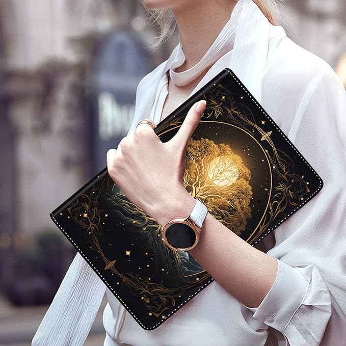 Case for Galaxy Tab A9 Plus ， Auto Sleep/Wake Multi-Angle Viewing Slim Folio Stand Cover for Samsung Galaxy Tab A9+/A9 Plus 11 Inch 2023 (SM-X210/X216/X218), Abstract Tree