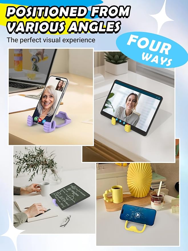 Stocking Stuffers for Teens Adults Kids Men Women: Tablet Stand for iPad Thumbs up Cell Phone Stand Holder for Desk Teen Girl Gifts Trendy Stuff for Wife Husband Guys Ideas Gifts for Christmas