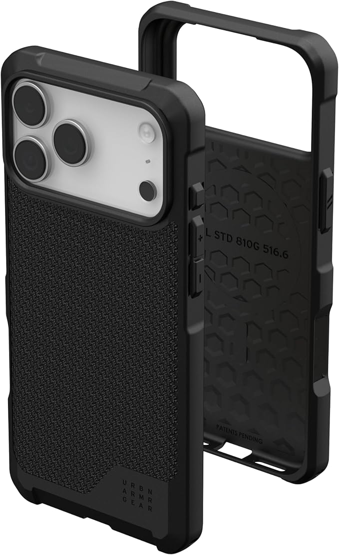 URBAN ARMOR GEAR UAG Designed for iPhone 17 Pro Max Case Metropolis LT - Compatible with MagSafe Military Grade Protective Cover, Kevlar Black