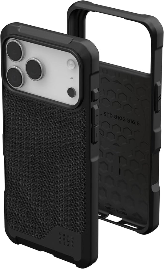 URBAN ARMOR GEAR UAG Designed for iPhone 17 Pro Max Case Metropolis LT - Compatible with MagSafe Military Grade Protective Cover, Kevlar Black