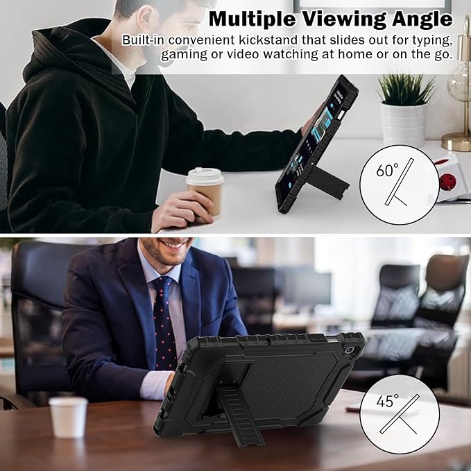 Grifobes for Samsung Galaxy Tab A9 Plus 11 Inch 2023 Cases, Heavy Duty Shockproof Rugged Cover for New Samsung Tablet A9+ 11" / 10.9" Case (SM-X210/X216/X218) with Kickstand for Kids, Black