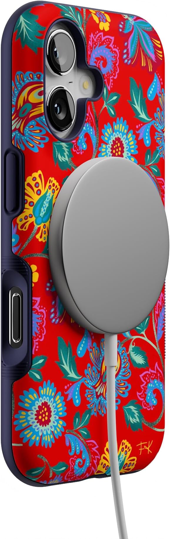 Casely iPhone 17 Case | Painted Flowers | Frida Kahlo Floral | Bold Protective Design | Compatible with MagSafe