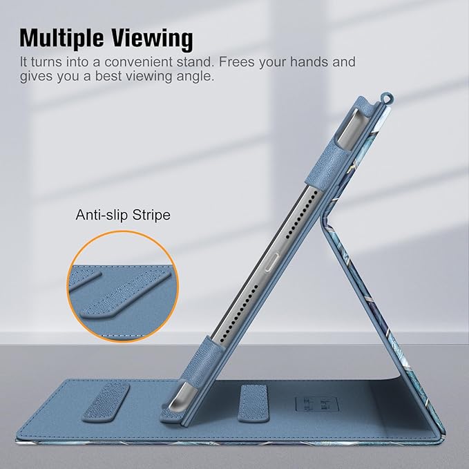 Fintie Case for iPad 9th / 8th / 7th Generation (2021/2020/2019) 10.2 Inch - [Corner Protection] Multi-Angle Viewing Stand Cover with Pocket & Pencil Holder, Auto Sleep Wake, Agate Hexagons