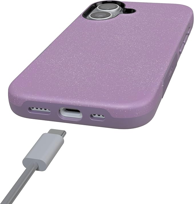 Casely iPhone 17 Case | Lavender Waves | Purple Shimmer | Compatible with MagSafe | Bold Protective Design