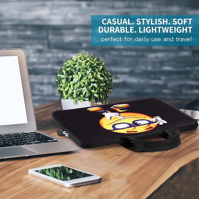 iColor 11 11.6 12 12.1 12.5 inch Laptop Carrying Bag Chromebook Case Notebook Ultrabook Bag Tablet Cover Neoprene Sleeve for Apple MacBook Air Samsung Google Acer HP DELL Lenovo Asus Yellow Boy