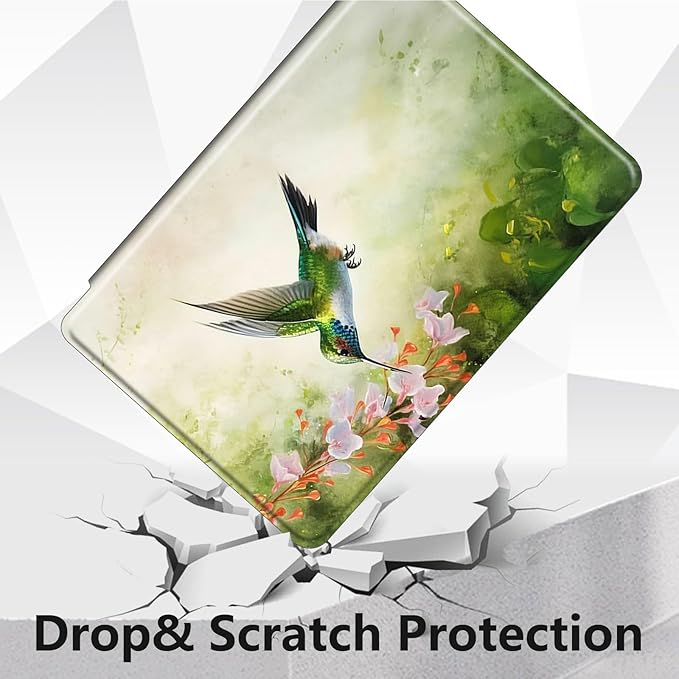 Case for Lenovo Tab P11 Plus Case 2021 (TB-J616F / J616X), 360 Degree Rotating Folding Stand,with Auto Sleep/Wake Case for Lenovo Tab P11 11” 2020 (TB-J606F TB-J606X),Hummingbirds Gather Honey