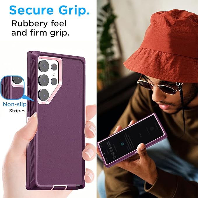 AICase for Samsung Galaxy S25 Ultra(6.9"),Heavy Duty Drop Protection Full Body Rugged Shockproof/Drop Proof/Dust Proof Military Protective Tough Durable Phone Cover for Galaxy S25 Ultra 2025_3