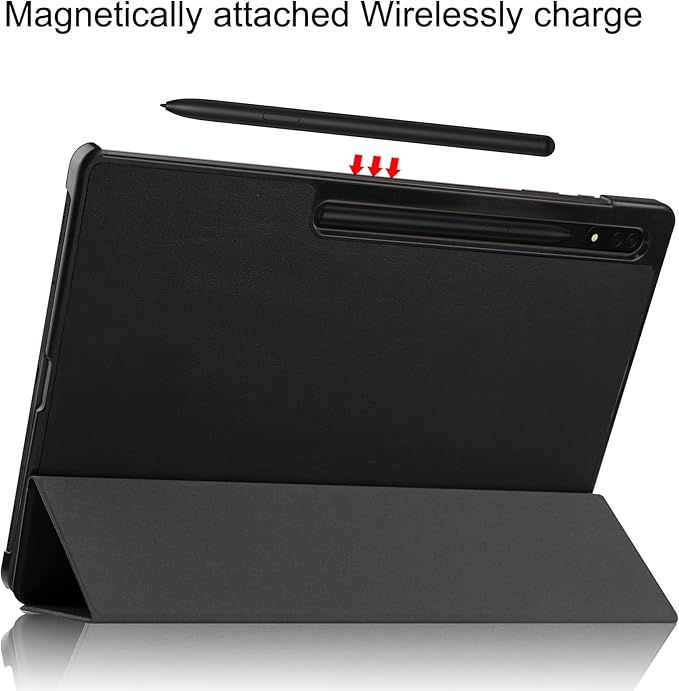 Smart Case for Galaxy Tab S10 Ultra, Ratesell Lightweight Trifold Stand Smart Case Cover with Auto Wake/Sleep for Samsung Galaxy Tab S10 Ultra 2024/ S9 Ultra 2023/ S8 Ultra 2022 14.6 Inch Black