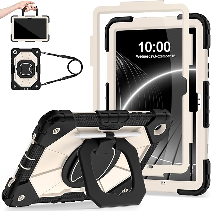 Case for Samsung Galaxy Tab A9+/A9 Plus 11 Inch (SM-X210/X216/X218) with Screen Protector/Rotating Stand/Pen Holder,Military Grade Shockproof Cover for Galaxy Tab A9 Plus Cases